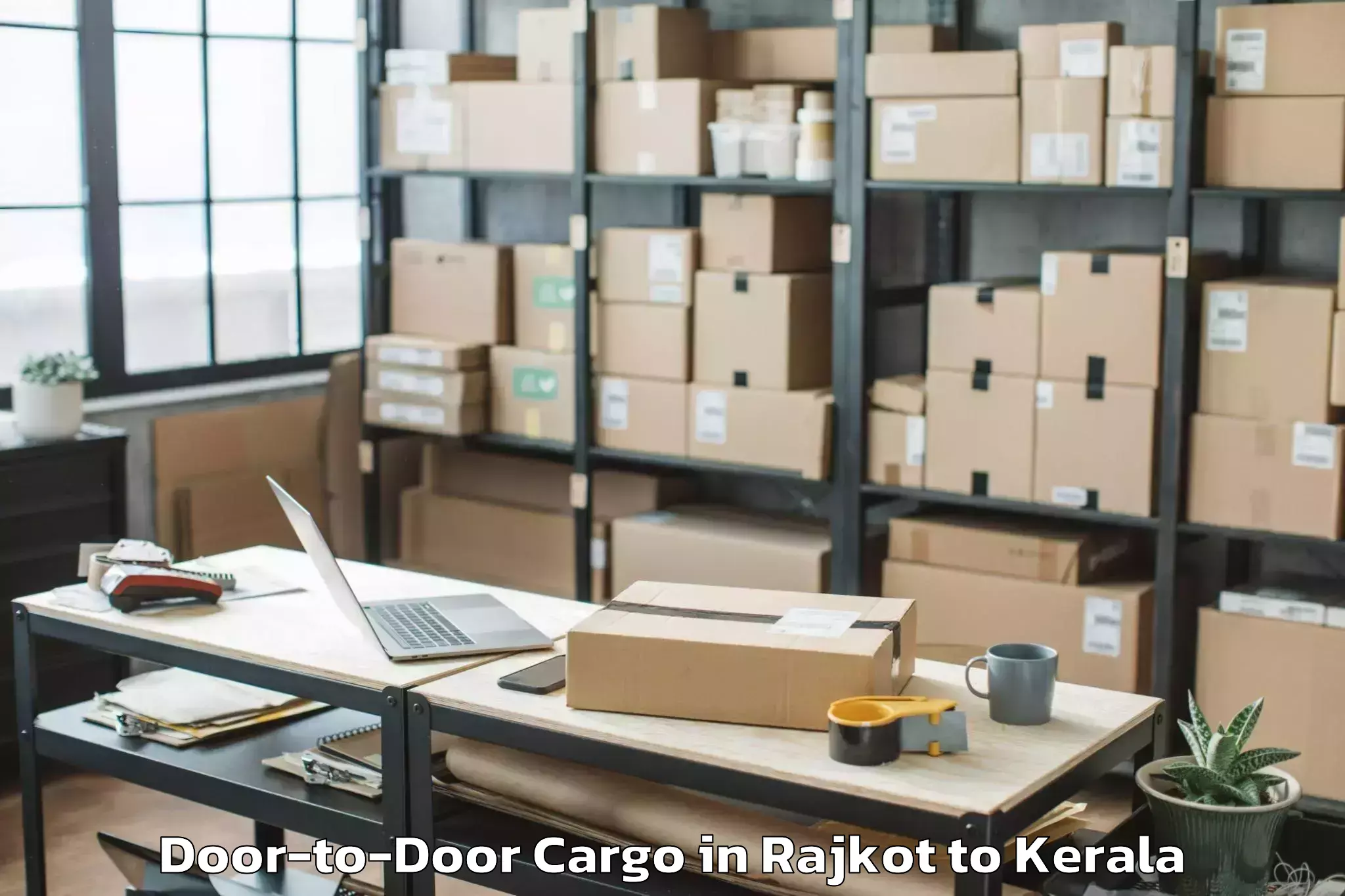 Hassle-Free Rajkot to Cheruthuruthi Door To Door Cargo